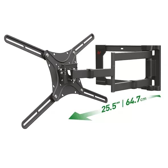 Suport TV de perete, Barkan 4400.B, Fix, 40"- 80", VESA 600 x 400 mm, suporta pana la 50kg, negru