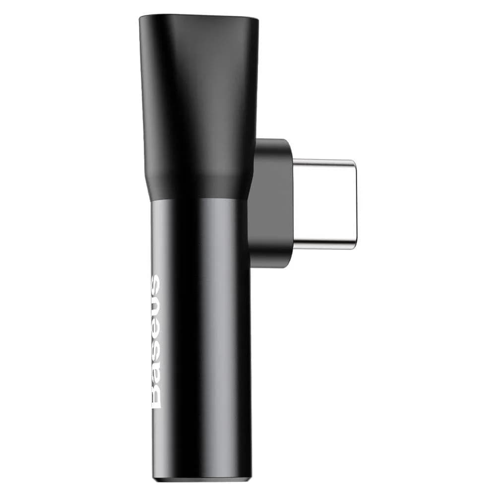 ADAPTOR Incarcare si audio Baseus, 1 x USB Type-C (T) la 1 x USB Type-C (M) si 1 x Jack 3.5mm (M), negru "CATL41-01" - 6953156282278 — miniatură