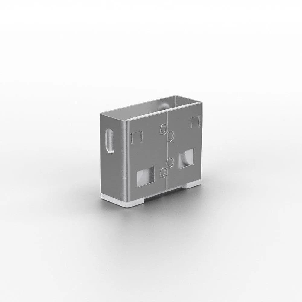 Adaptor USB Locks Lindy, 10 USB, alb