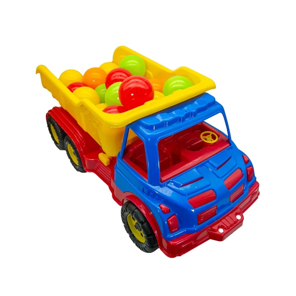 Camion plastic 60 cm + mingiute - ROBENTOYS — miniatură