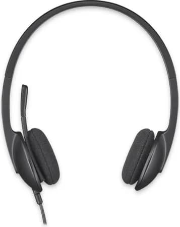 CASTI Logitech, "H340", cu fir, standard, utilizare multimedia, call center, microfon pe brat, conectare prin USB 2.0, negru, "981-000475" — miniatură