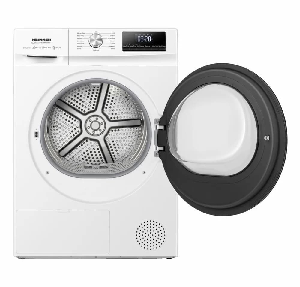 Uscator de rufe HEINNER HHPD-HMY80IVFC+++, 8 kg, Inverter, Clasa: C, Alb — miniatură