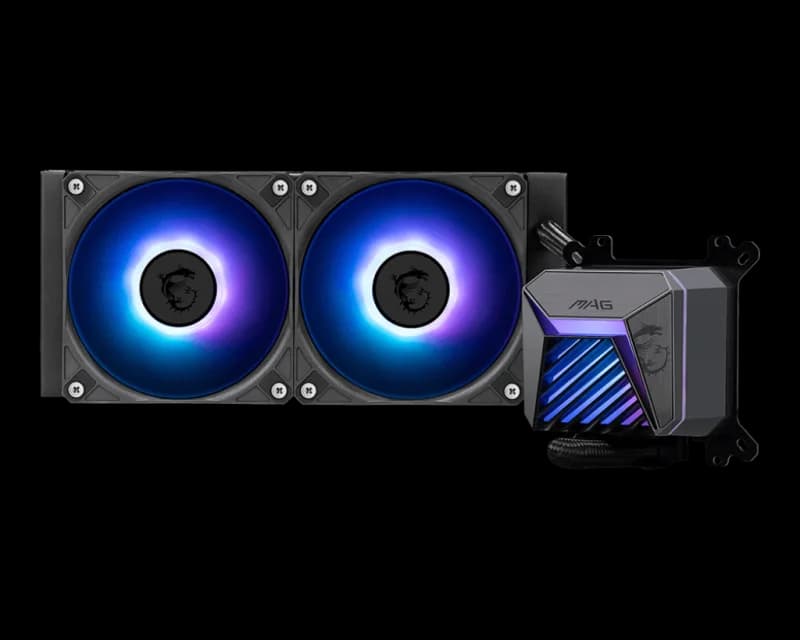 Cooler Procesor MSI MAG CORELIQUID A15 240, 12 cm, 2 ventilatoare, aRGB