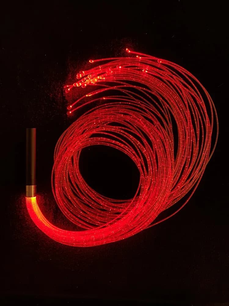 Baghetă cu fibră optică cu fire colorate UV — miniatură