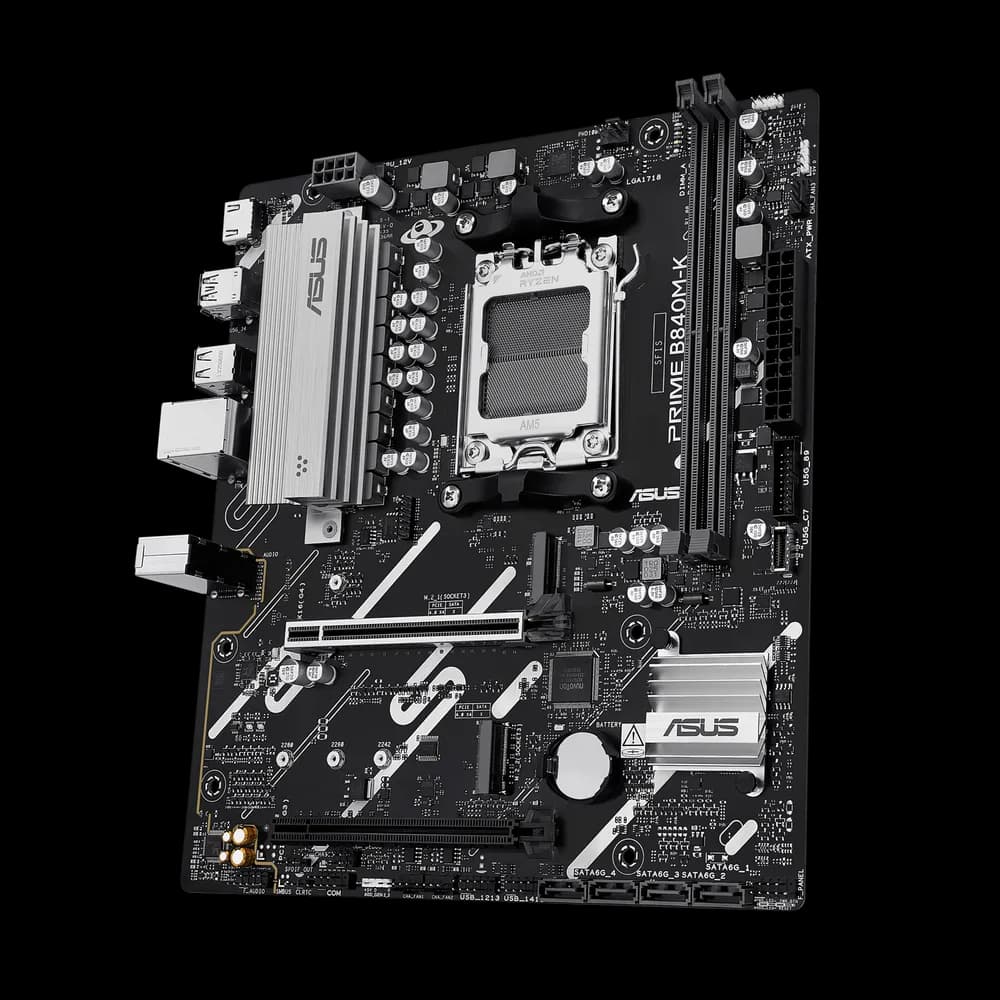 Placa de baza Asus PRIME B840M-K, AM5, DDR5, mATX, Negru "PRIME B840M-K" — miniatură