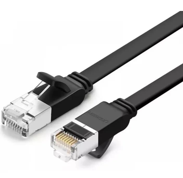 PATCH CORD UTP Ugreen Cat6, "NW101" fire din cupru, viteza maxima 1 Gbps, 1m, negru "50184" - 6957303851843
