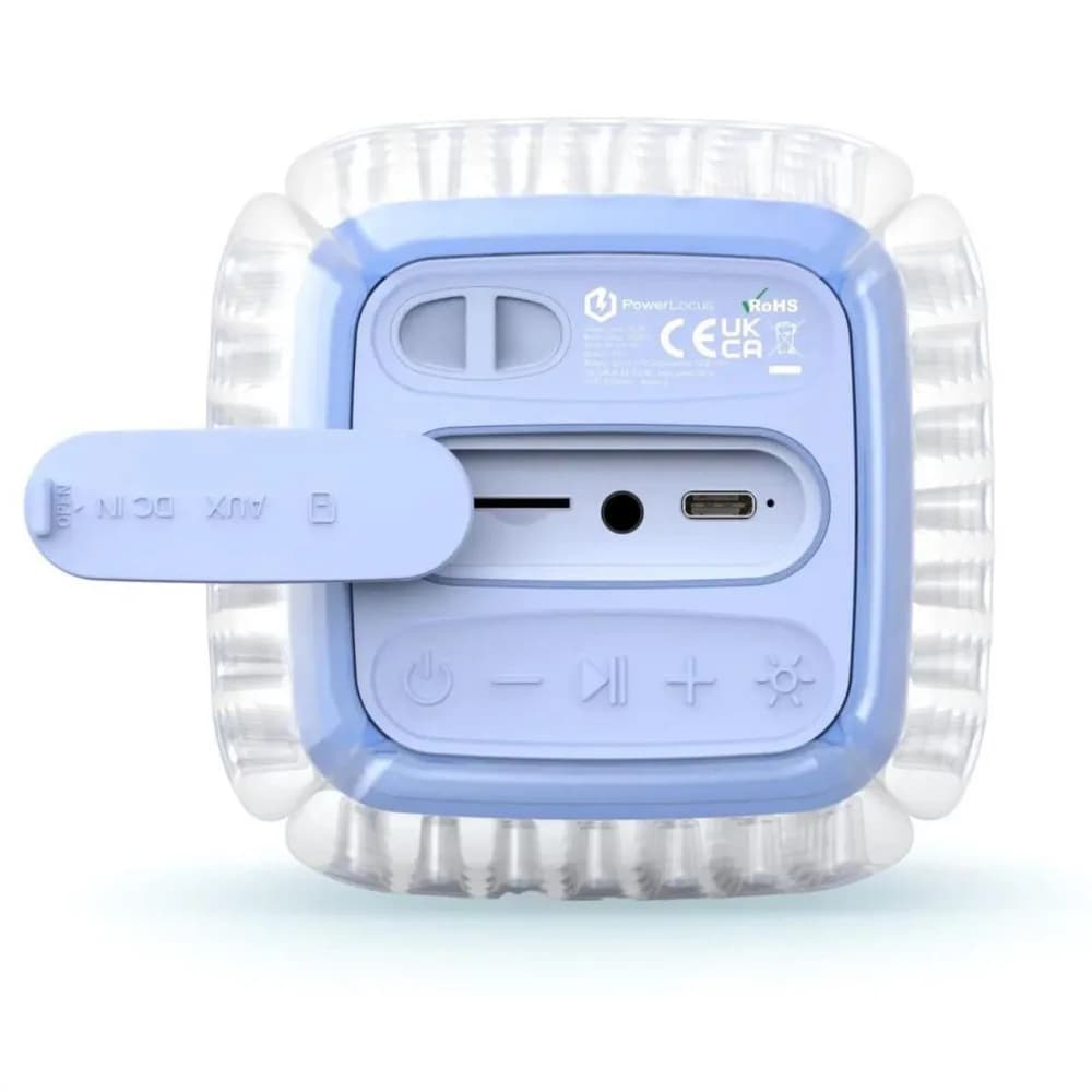PowerLocus Set Boxa portabila Aero Bluetooth cu microfon wireless Albastru (waterproof) — miniatură