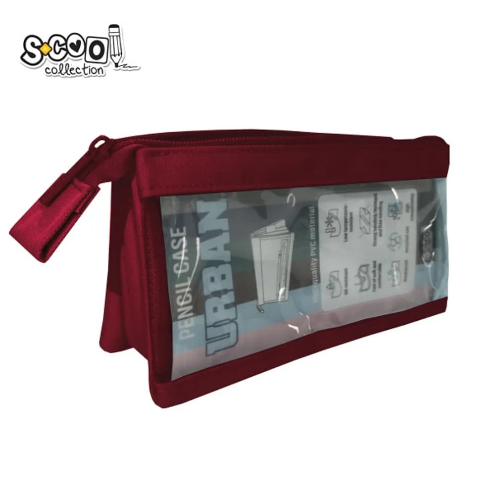Penar borseta transparent, Urban, 20.5x8x11 cm - S-COOL — miniatură