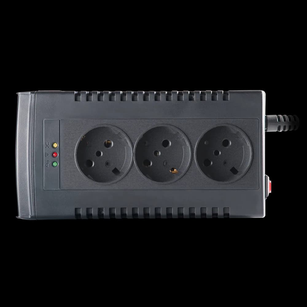 AVR nJoy Paladin 1000, 1000VA/500W, 3 Prize Schuko, Protectie la Supra si Sub Voltaje — miniatură