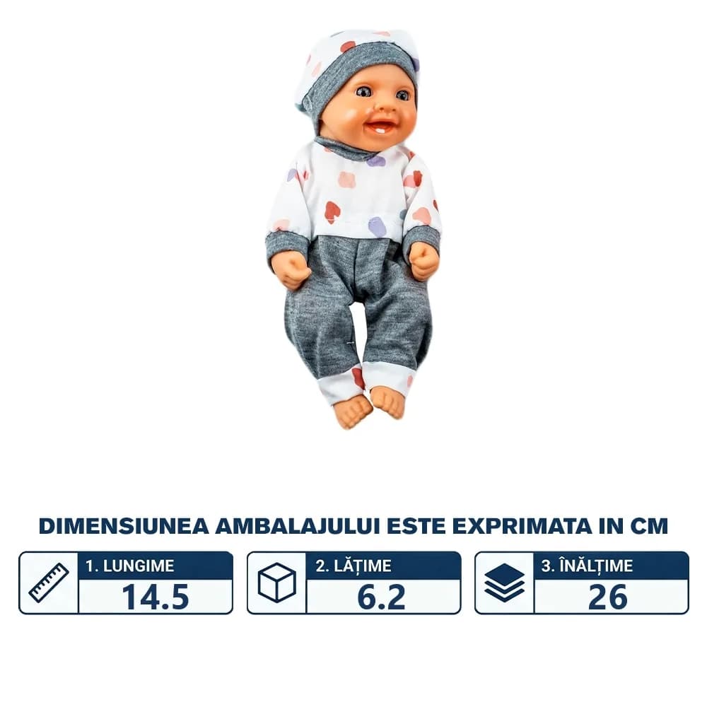 Bebelus baiat, 19.5 cm — miniatură