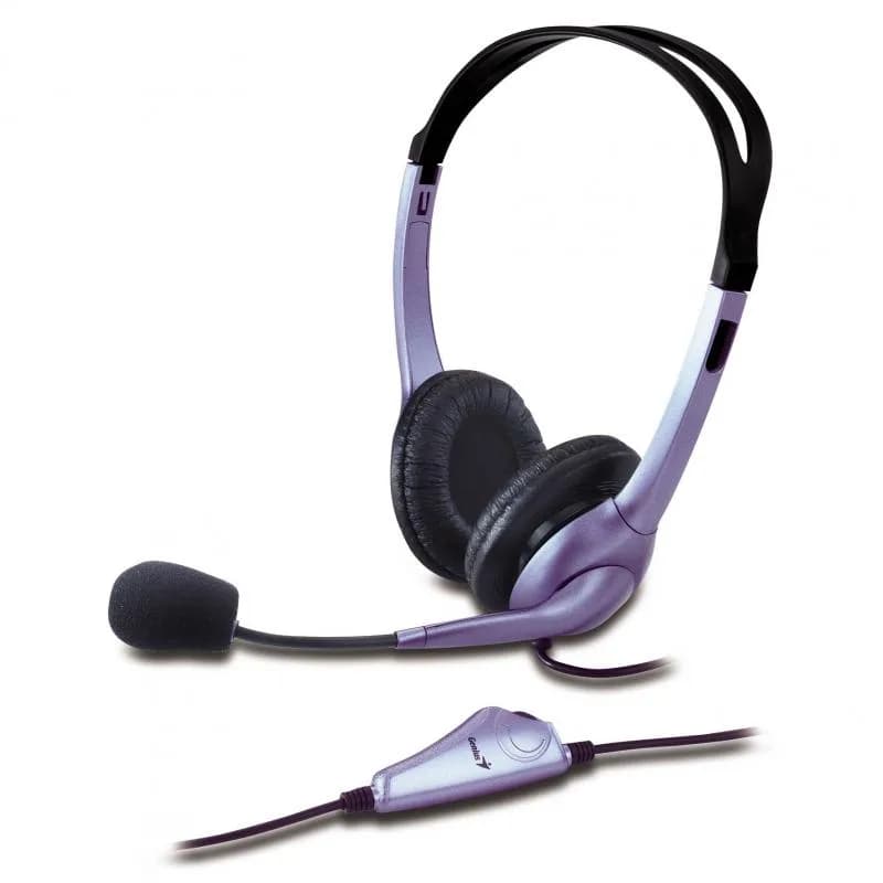 Casti Head-band Genius HS-04S, Wired, noise-canceling, Multicolor