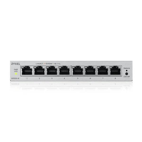 ZYXEL GS1200v3 8-Port GbE Web Managed Switch — miniatură