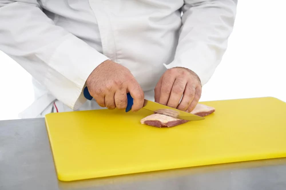 CUTIT DEZOSAT PROFESIONAL 18CM, ALBASTRU, CHEF LINE, COOKING BY HEINNER — miniatură