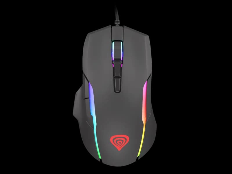 Mouse Gaming GENESIS Xenon 220 G2, 12800 DPI, negru