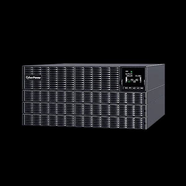 UPS CYBER POWER Online dubla conversie cu Sinusoida Pura, rack 5U, 6000VA/6000W LCD PFC compatible Green Power SNMP Slot, "OLS6KERT5UM" — miniatură