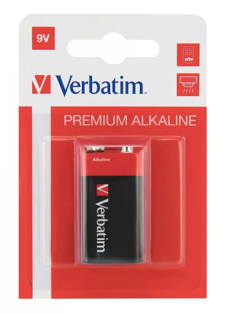 BATERIE VERBATIM 9V (9V), alcalina, 1 buc., "49924"