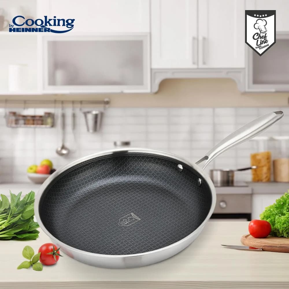 TIGAIE INOX IN 3 STRATURI 30X6 CM, TITANIUM3, COOKING BY HEINNER — miniatură