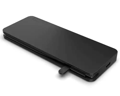 Docking station Lenovo USB-C Slim Travel Dock, USB Type-C, 65W, Negru — miniatură