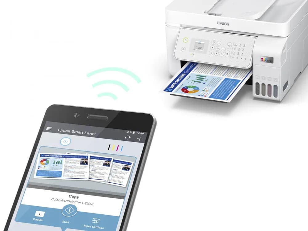 Multifunctional inkjet EPSON EcoTank L5316, CISS, format A4, Color, USB + LAN + Wi-Fi