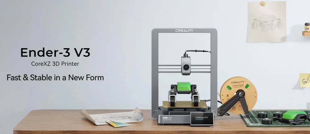CREALITY ENDER-3 V3 3D PRINTER, Tehnologie: FDM, Volum printare: 220*220*250mm, Dimensiuni imprimanta: 358*374*498mm, 7.83kg, Viteza printare: ≤600mm/s, Acuratete: ±0.2mm, Inaltime strat: 0.1-0.35mm, Diametru filament: 1.75mm, transfer fisiere: USB drive / WLAN / Creality Cloud, diametru duza — miniatură