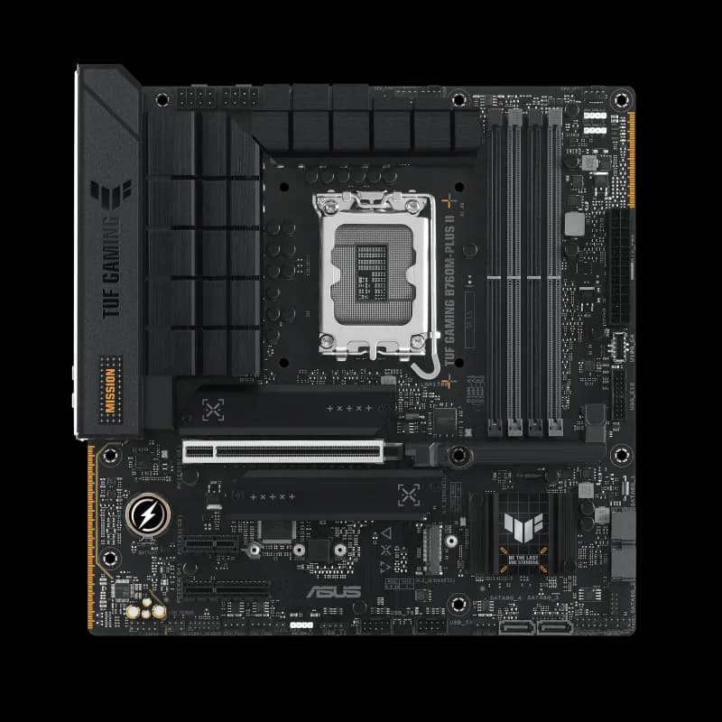 Placa de baza ASUS TUF GAMING B760M-PLUS II, LGA 1700, DDR5, Micro-ATX