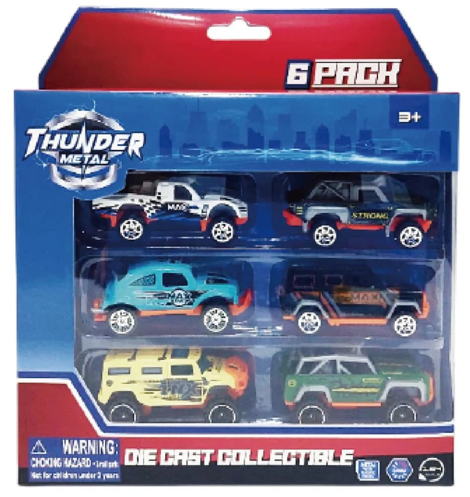 MACHETA DIE CAST, SET 6 CAMIONETE, SCARA 1/64, 7.5CM, DIVERSE MODELE SI CULORI- ALB, ALBASTRU DESCHIS, PORTOCALIU, VERDE, GALBEN,ALBASTRU INCHIS, GRI, BLEU, ROSU, MARO, GRI PETROL — miniatură
