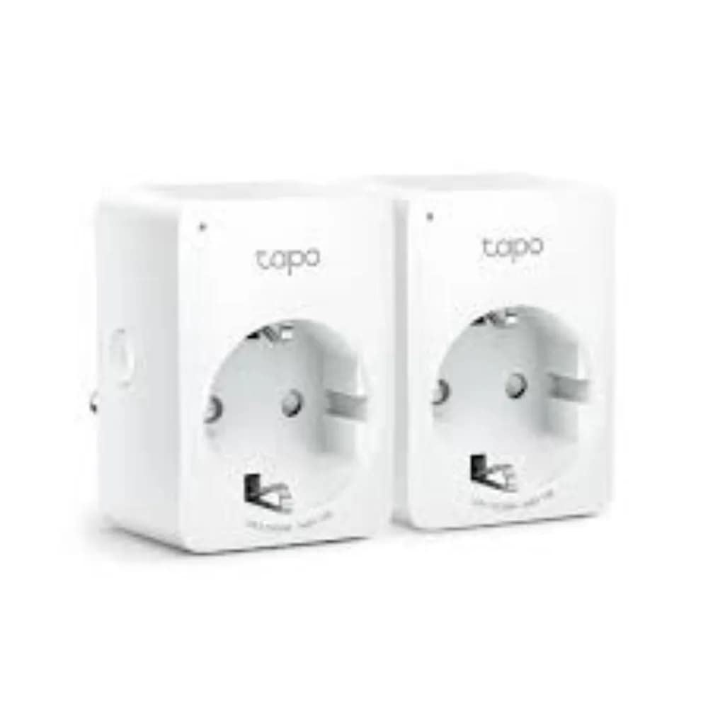 TP-Link MINI SMART WI-FI SOCKET TAPO P100 (2-PACK), Protocol: IEEE 802.11b/g/n, Bluetooth 4.2 (for onboarding only), 2.4 GHz, Android 4.4 or higher, iOS 9.0 or higher, AC 220-240 V~50/60 Hz 10 A, Maximum Load, 2300 W, 10 A.