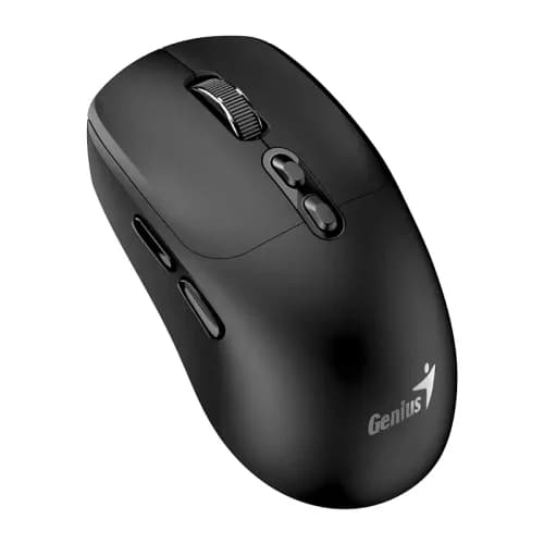 MOUSE Genius "NX-8080S", PC sau NB, wireless 2.4GHz, Bluetooth, optic, 1600 dpi, butoane/scroll 6/1, acumulator, buton Copilot, negru, "31030042400" 4710268262466