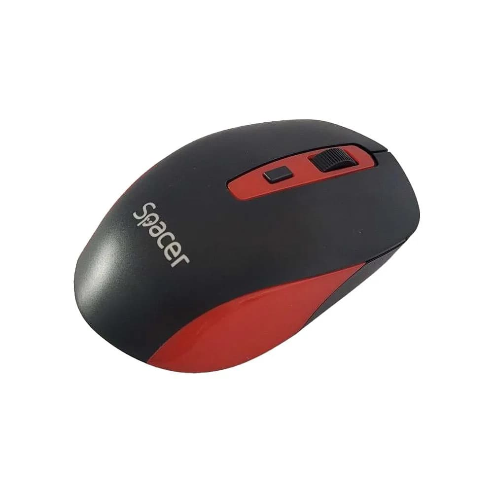 Mouse Wireless SPACER SPMO-WS01-BKRD, 1600 dpi, Multicolor — miniatură