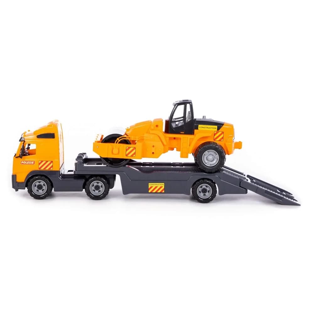 Trailer+cilindru asfalt - Volvo PowerTruck, 89x19x25 cm, Wader — miniatură