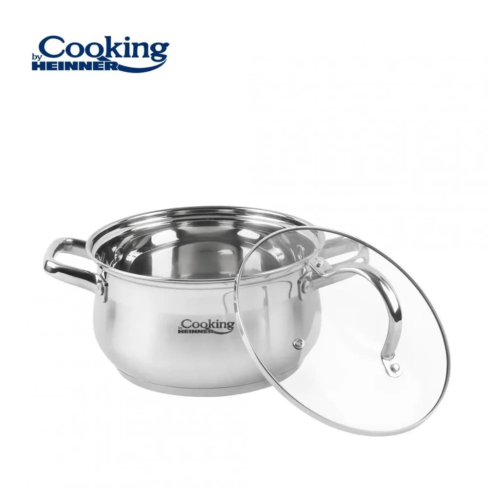 SEMIOALA INOX+CAPAC, 20 X 11.5 CM, 3.6 L, AMIRA, COOKING BY HEINNER — miniatură
