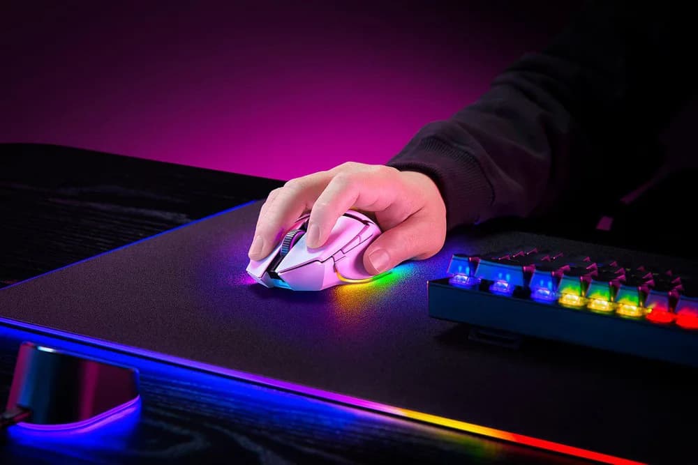 Mouse Gaming Razer Basilisk V3 Pro, 30000 dpi, alb — miniatură