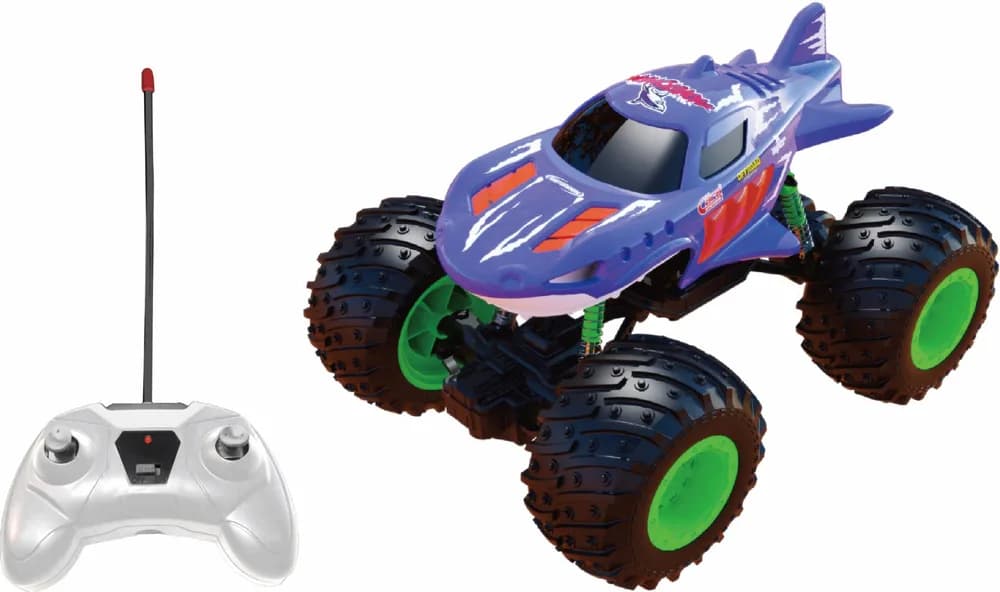 MASINUTA CU TELECOMANDA TIP CAMION BEAST RUNNERS, SCARA 1/24, 21CM, DIVERSE CULORI- ROSU, MOV, ALBASTRU SI ROZ — miniatură