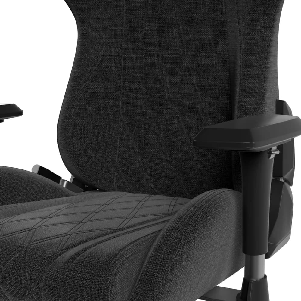 Scaun gaming Hator Darkside 3M Fabric, material cadru: Oțel, Țesătură CloudTouch™, piston cu gaz: Certificat SGS Clasa 4, cotiere: Ergonomice, 2D, bază cu 5 brațe ranforsate, realizată din PU armat, material de bază: spumă cu densitate mare InfuseFoam, dimensiune roți: 65 mm, material roți — miniatură