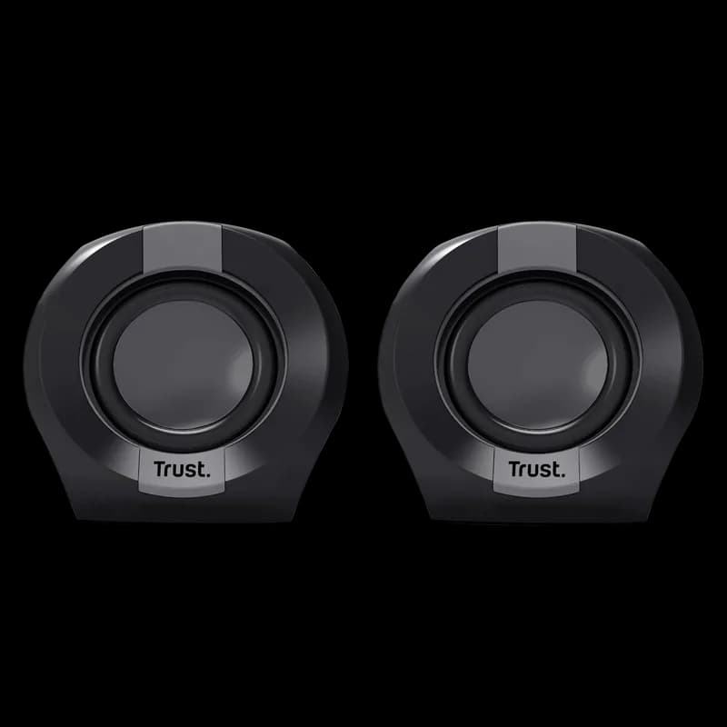 Boxe Trust Polo 2.0 cu fir, putere maxima 8W, audio input 3.5mm, negru