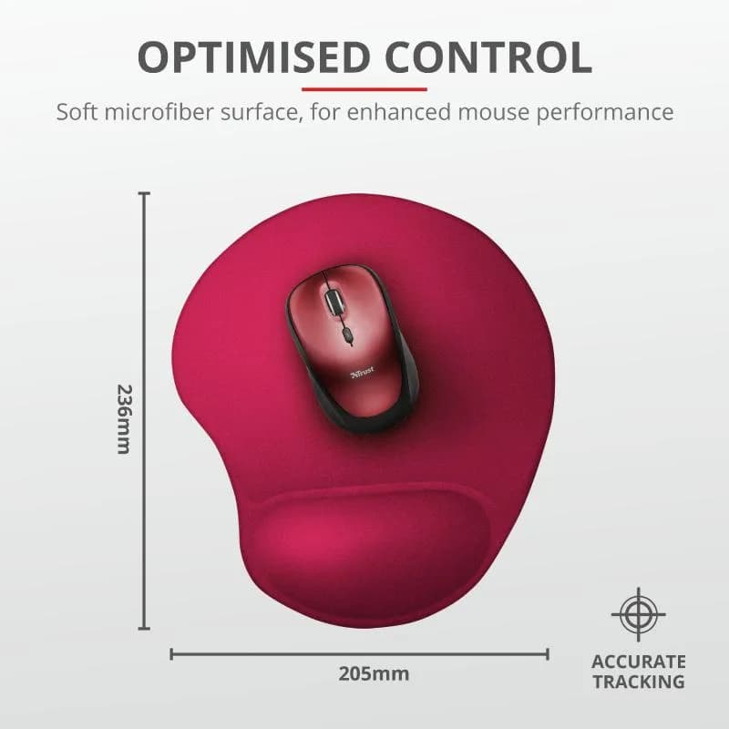 Mouse pad Trust BigFoot Mouse Pad, Small, red — miniatură