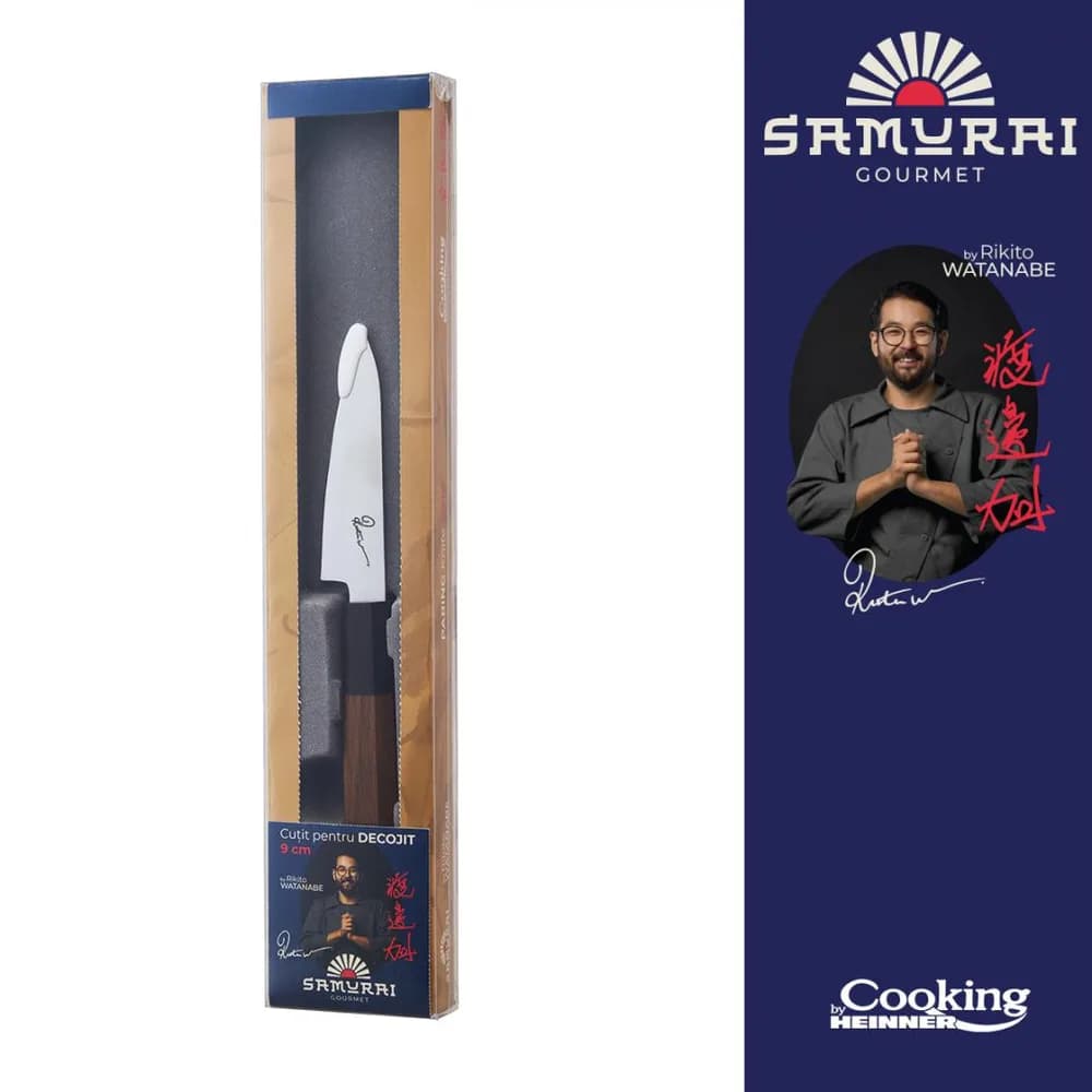CUTIT DECOJIT 9 CM, RIKITO WATANABE, SAMURAI GOURMET, COOKING BY HEINNER — miniatură