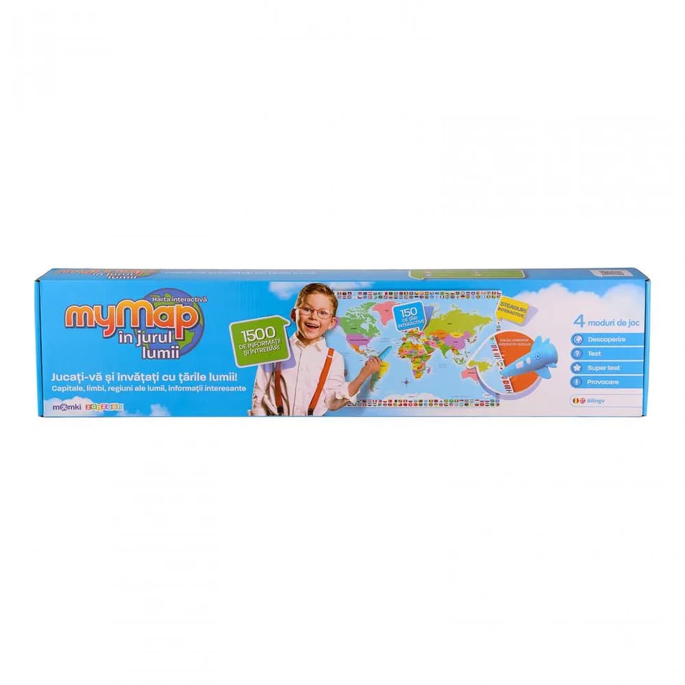 HARTA LUMII BILINGVA, RO/EN CU CREION INTERACTIV, MOMKI — miniatură