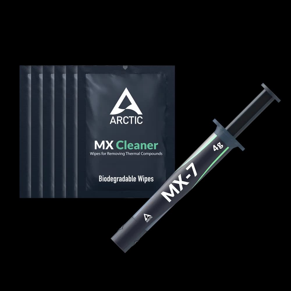 Pasta siliconica Arctic "MX-7", 4g + 6 buc servetele MX Cleaner, densitate 2.9 g/cm3,"ACTCP00092A"