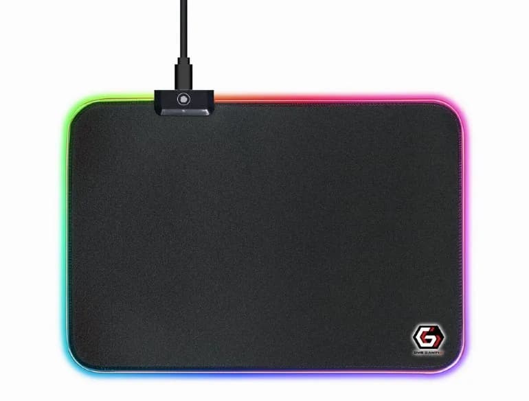 MousePAD GEMBIRD - gaming, cauciuc si material textil, 350 x 250 x 4 mm, Iluminare 10 moduri, negru, "MP-GAMELED-M"