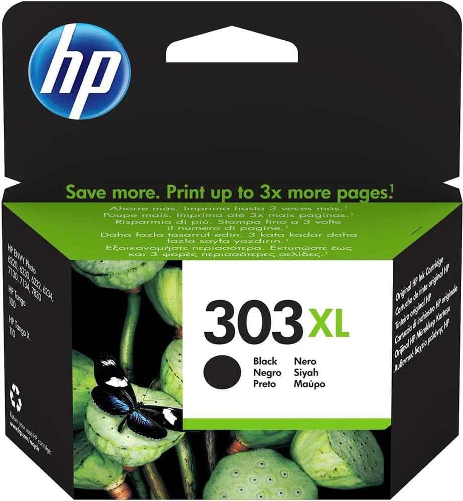 Cartus Cerneala Original HP Black, nr.303XL, pentru Envy Inspire 7200|7900, 600, "T6N04AE"