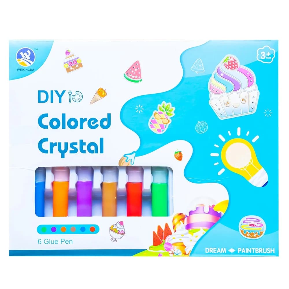 Set creativ, figurine 3D cu gel
