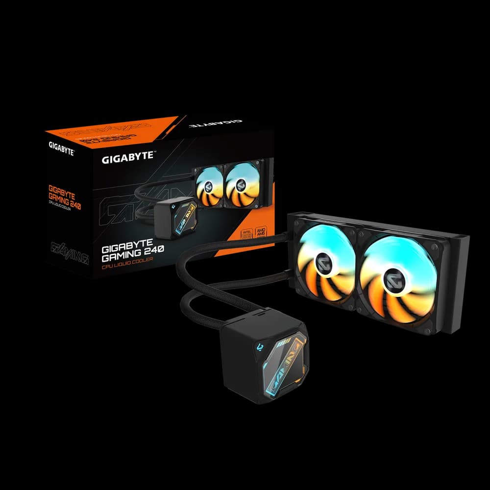 Cooler Lichid GIGABYTE GAMING 240, AIO 240mm, Intel/ AMD, Negru "GP-GIGABYTE GME 240" — miniatură