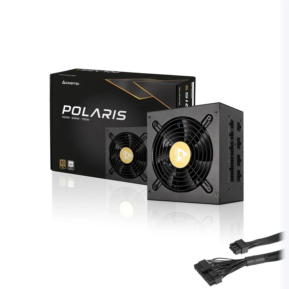 SURSA Chieftec Polaris 1050 W, modulara, certificare 80 Plus Gold, ventilator 140 mm x 1, PCI-E 6+2 pin x 2, SATA x 4, "PPS-1050FC"