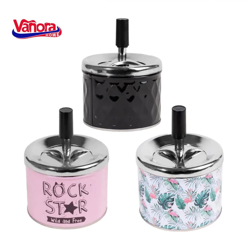 SCRUMIERA ANTI-VANT CU BUTON 9x11 CM — miniatură