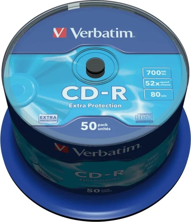 CD-R VERBATIM 700MB, 80min, viteza 52x, 50 buc, spindle, "43351"