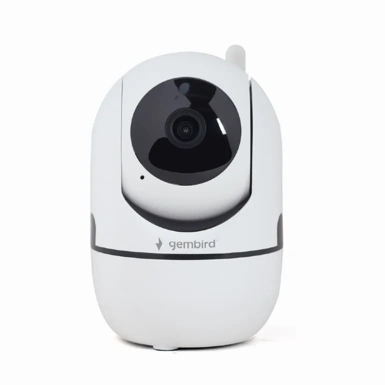 CAMERA IP GEMBIRD, pt. interior, CMOS 2 Mpx, lentile 3.6mm, wi-fi, rezolutie FullHD 1920x1080, video H.264 AVI, microfon, rotatie 355 gr, inclinare 120 gr, carcasa plastic, slot microSD card, Tuya