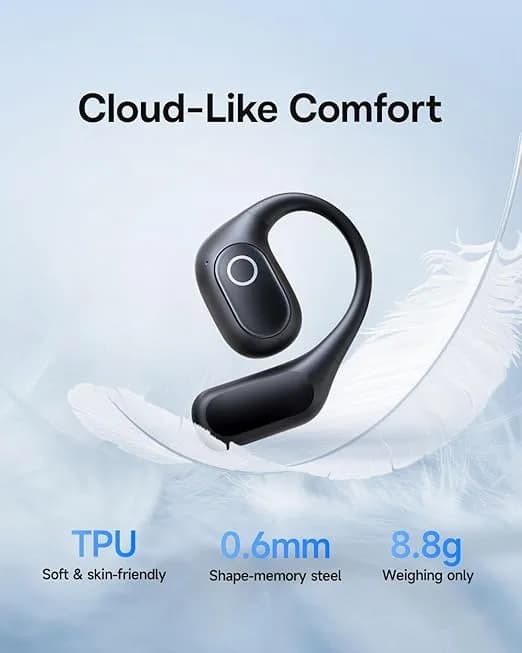 CASTI Baseus Bowie Eli 2i Fit Open-Ear True Wireless, on ear, pt smartphone, microfon pe casca, conectare prin Bluetooth 6.0, negru "A0102604" - 6932172696931 — miniatură