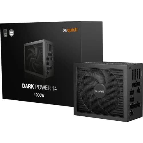 SURSA be quiet "Dark Power 14", 1000W, certificare 80 Plus Titanium, Full bridge&nbsp;+&nbsp;LLC&nbsp;+&nbsp;SR&nbsp;+&nbsp;DC/DC, fan 135mm Silent Wings, negru, "BP020EU" — miniatură