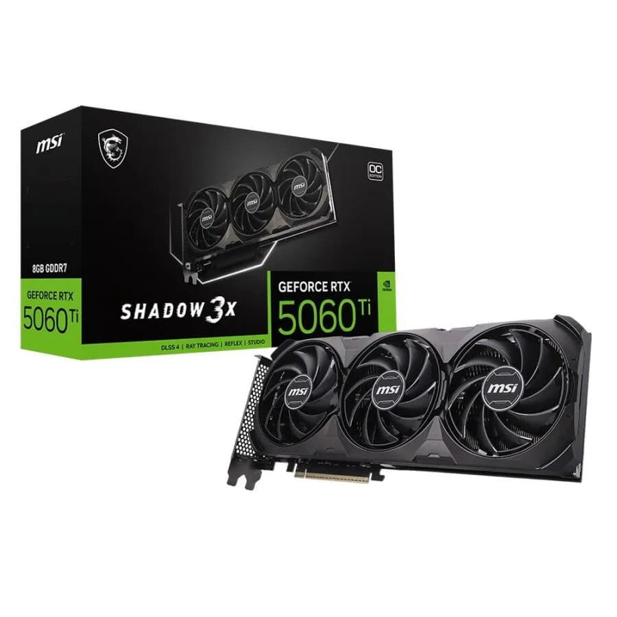 MSI GeForce RTX 5060 Ti 8G SHADOW 3X OC CLASSIC "GeForce RTX 5060 Ti 8G SHADOW 3X OC CLASSIC"